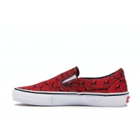 Кеды Vans Slip-On Supreme Diamond Plate Red