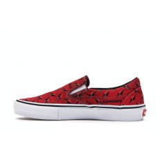 Кеды Vans Slip-On Supreme Diamond Plate Red